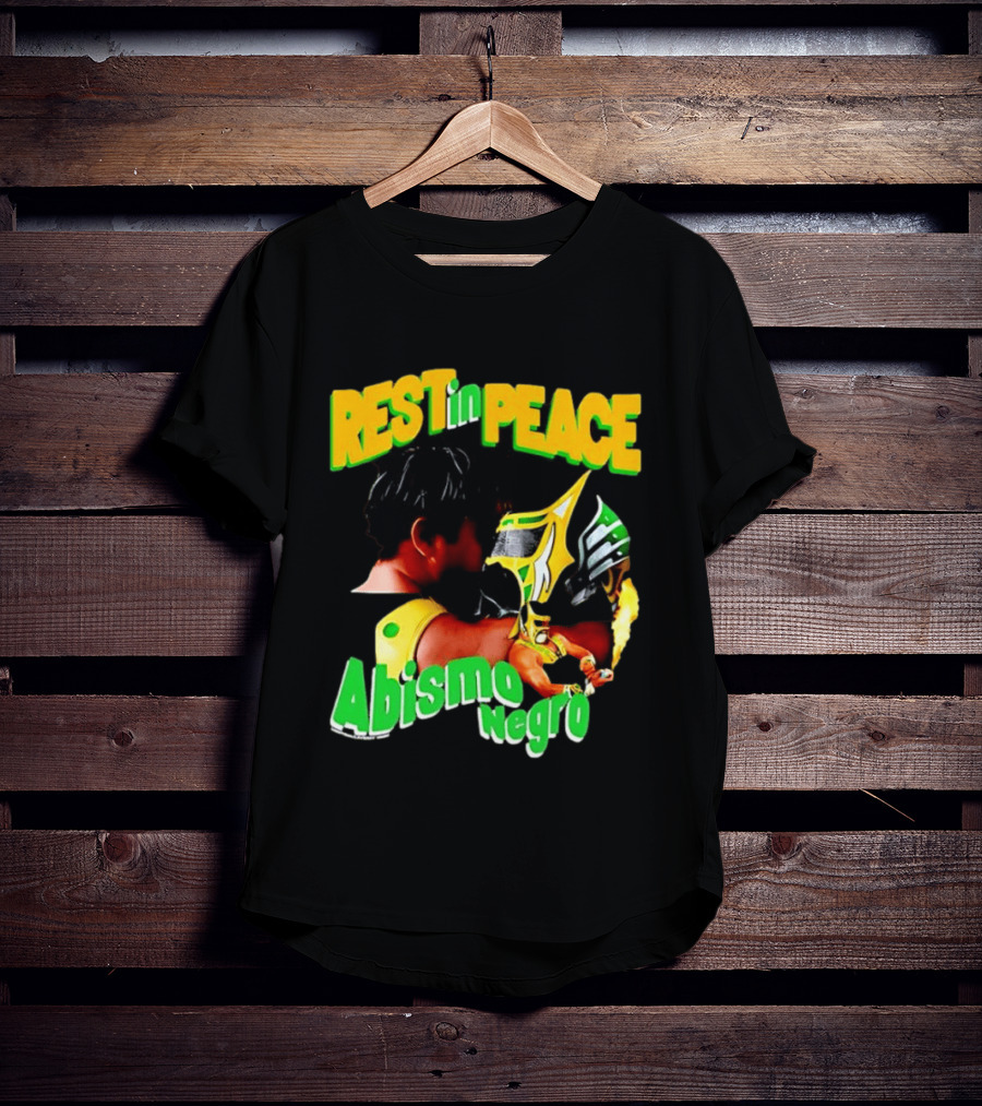 REST In PEACE Abismo Negro Lucha Libre AAA Professional Wrestling T-Shirt