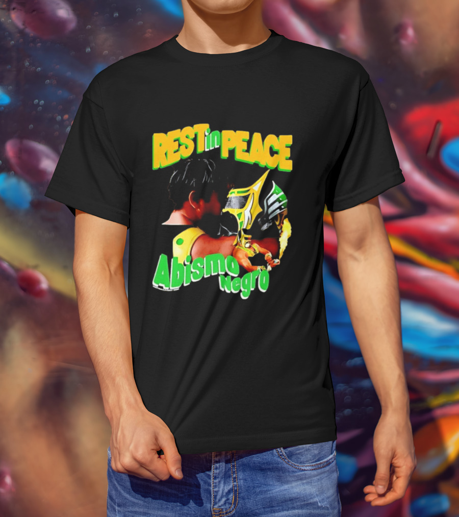 REST In PEACE Abismo Negro Lucha Libre AAA Professional Wrestling T-Shirt