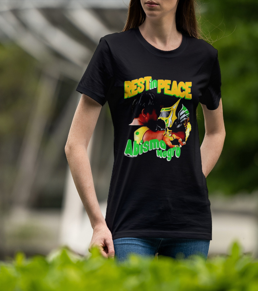 REST In PEACE Abismo Negro Lucha Libre AAA Professional Wrestling T-Shirt