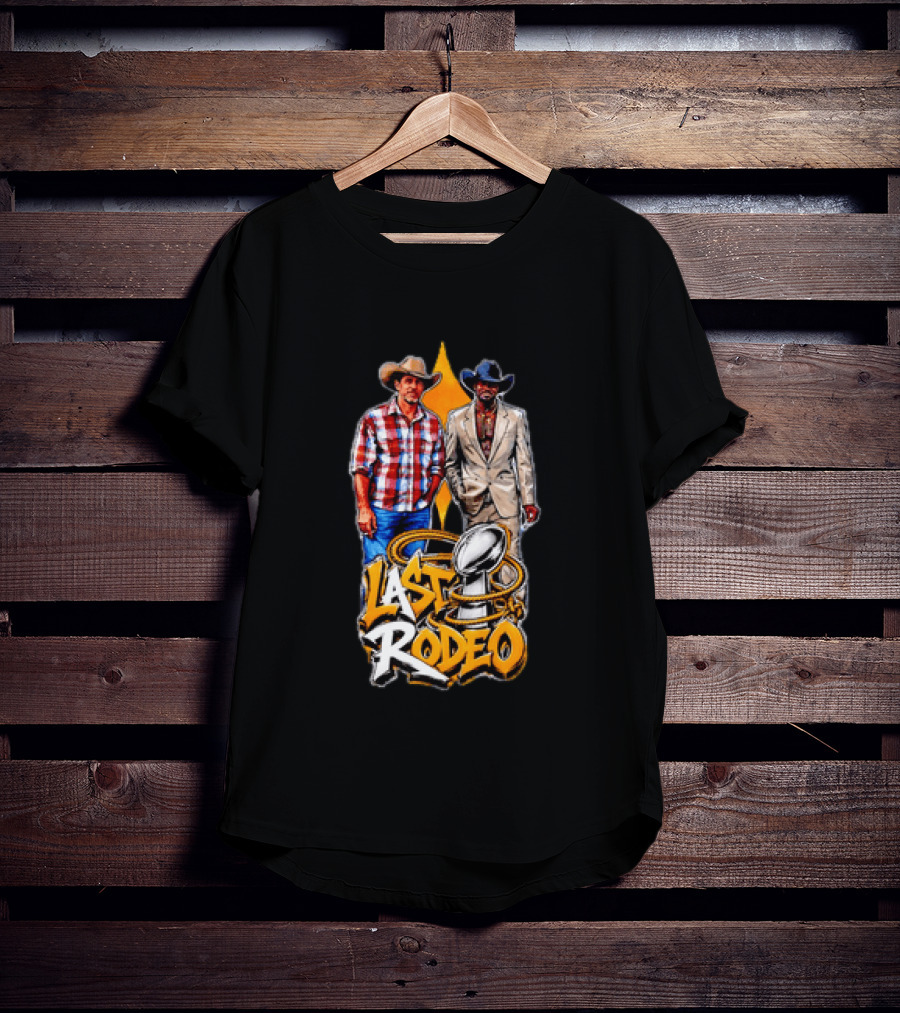 Ben Roethlisberger Hines Ward Last Rodeo Pittsburgh Steelers Iconic Farewell Cowboys NFL Champions T-Shirt