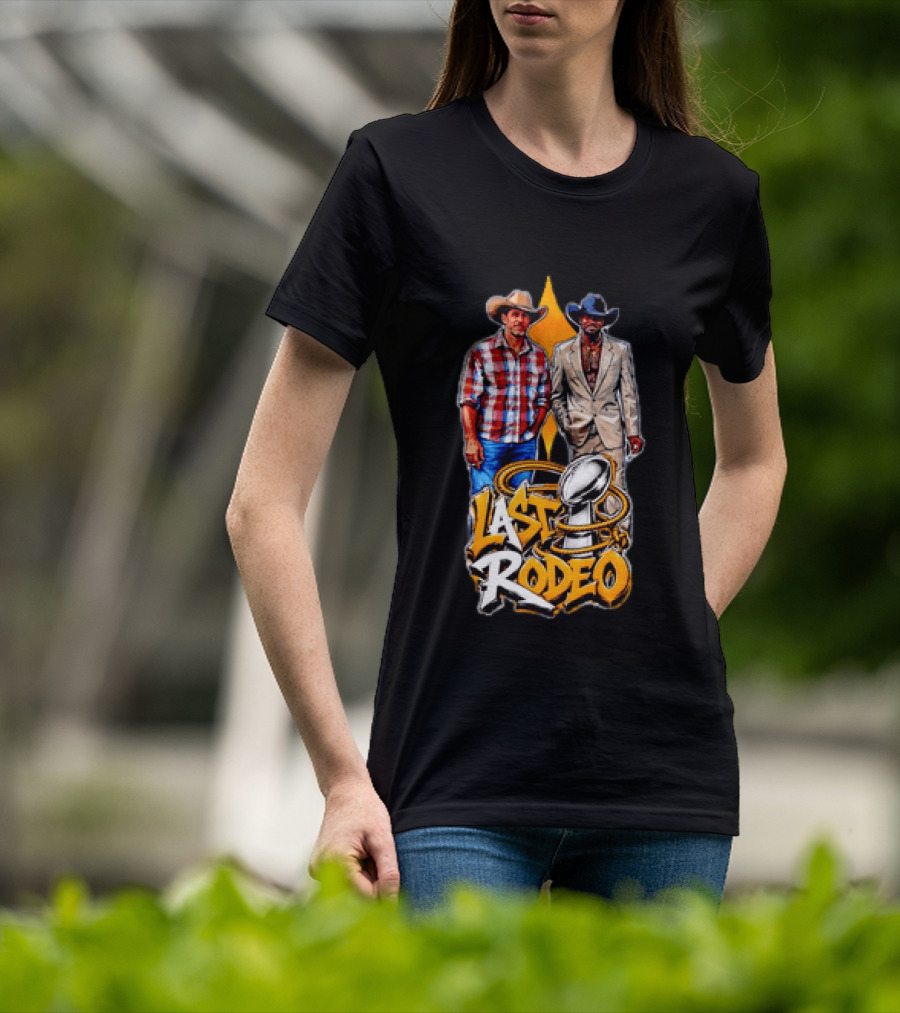 Ben Roethlisberger Hines Ward Last Rodeo Pittsburgh Steelers Iconic Farewell Cowboys NFL Champions T-Shirt