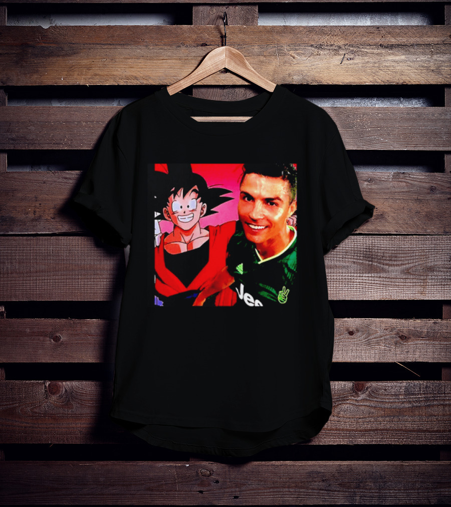 Goku Dragon Ball X Cristiano Ronaldo Juventus Collaboration T-Shirt