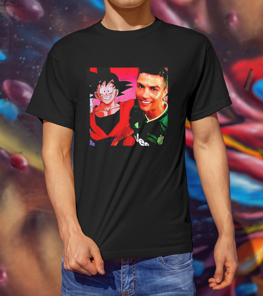 Goku Dragon Ball X Cristiano Ronaldo Juventus Collaboration T-Shirt