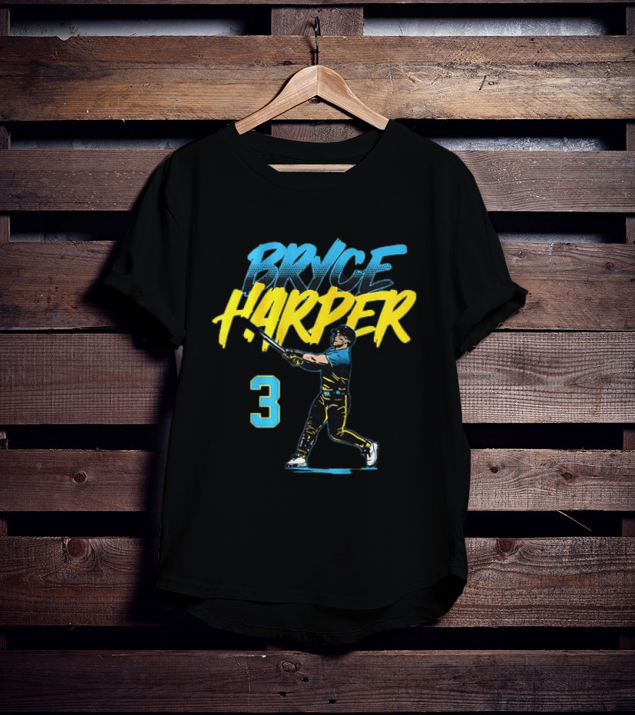 Bryce Harper 3 Philadelphia Phillies City Connect Baseball T-Shirt