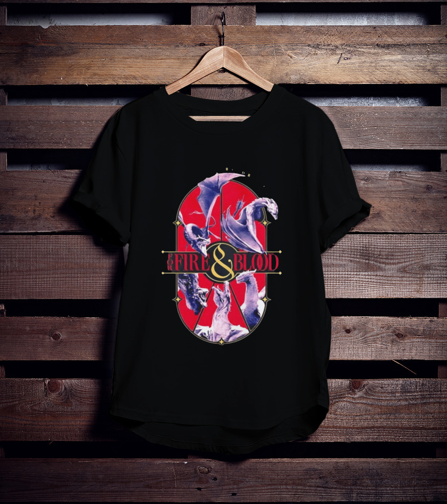 House Of The Dragon Fire And Blood Fantasy Dragons Iconic Show T-Shirt
