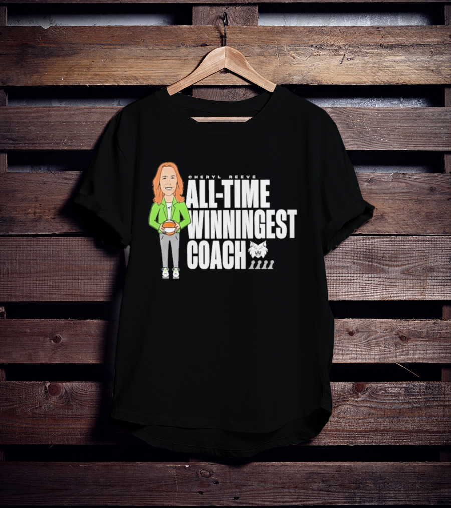 Cheryl Reeve All Time Winningest Coach Iconic Basketball Champion Recognition T-Shirt