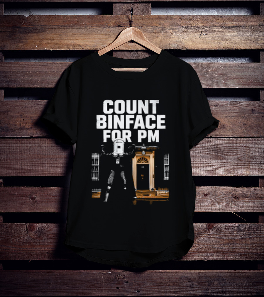 Count Binface For PM With Iconic British Doorway T-Shirt