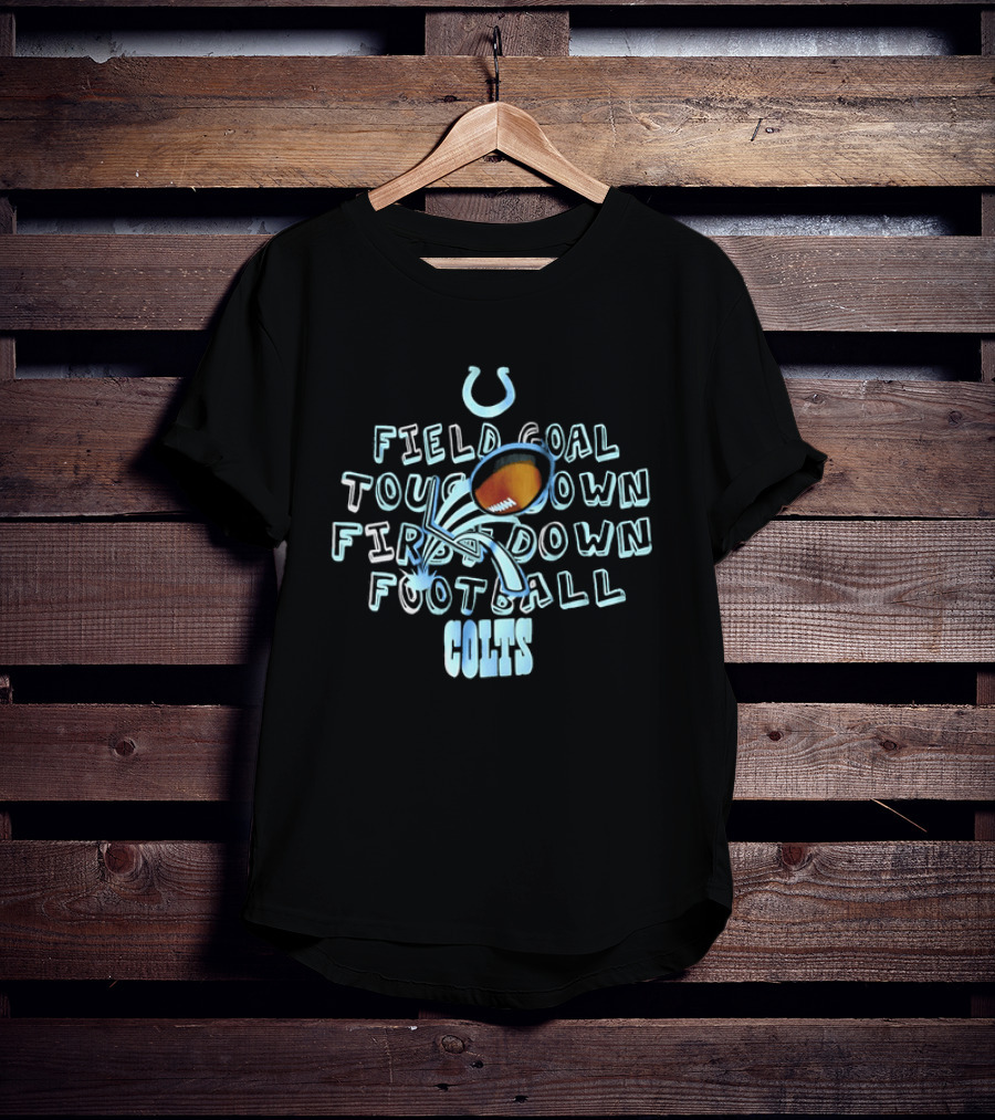 Colts Football Field Goal Touchdown First Down T-Shirt