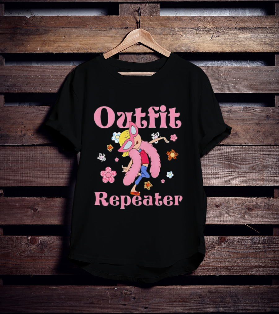 Disney Lizzie McGuire Outfit Repeater Cartoon Character Flower T-Shirt