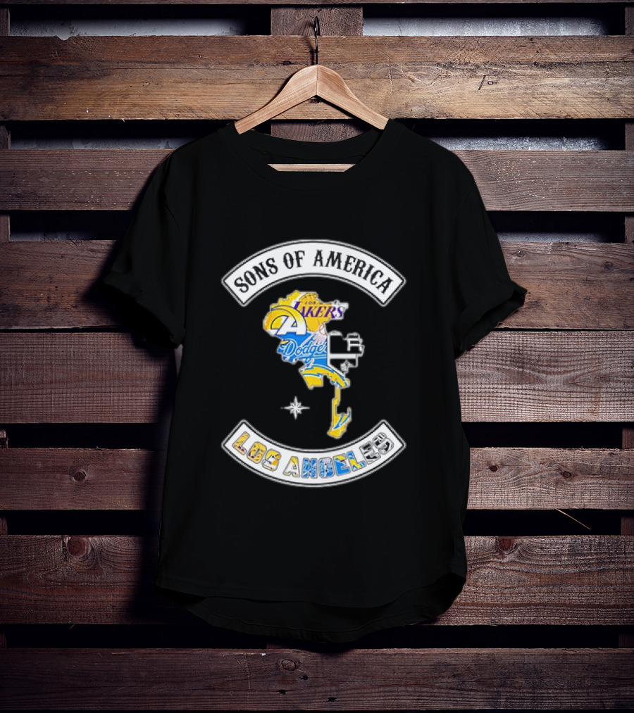 Sons Of America Los Angeles Lakers Rams Dodgers Chargers Kings T-Shirt
