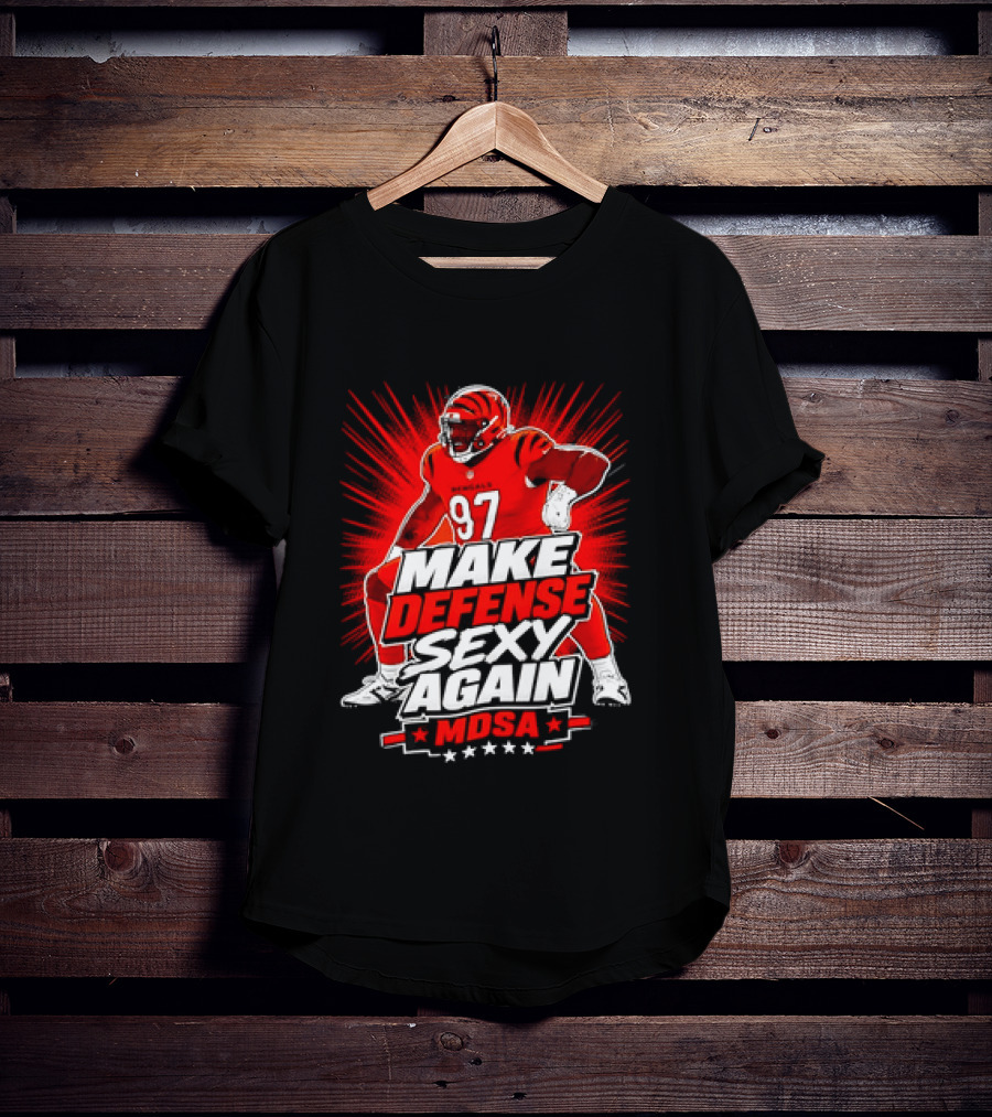 Kamron Neal Cincinnati Bearcats Make Defense Sexy Again MDSA Football 97 T-Shirt