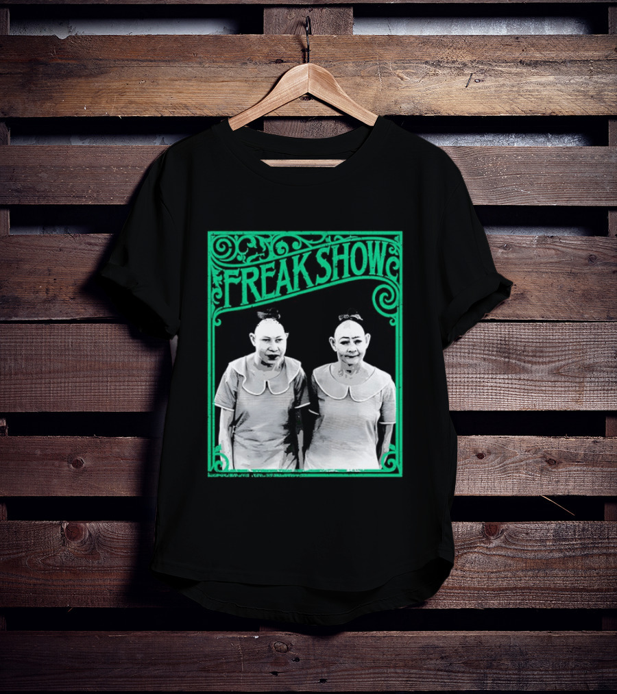 Freak Show Vintage Circus Sideshow Twins T-Shirt