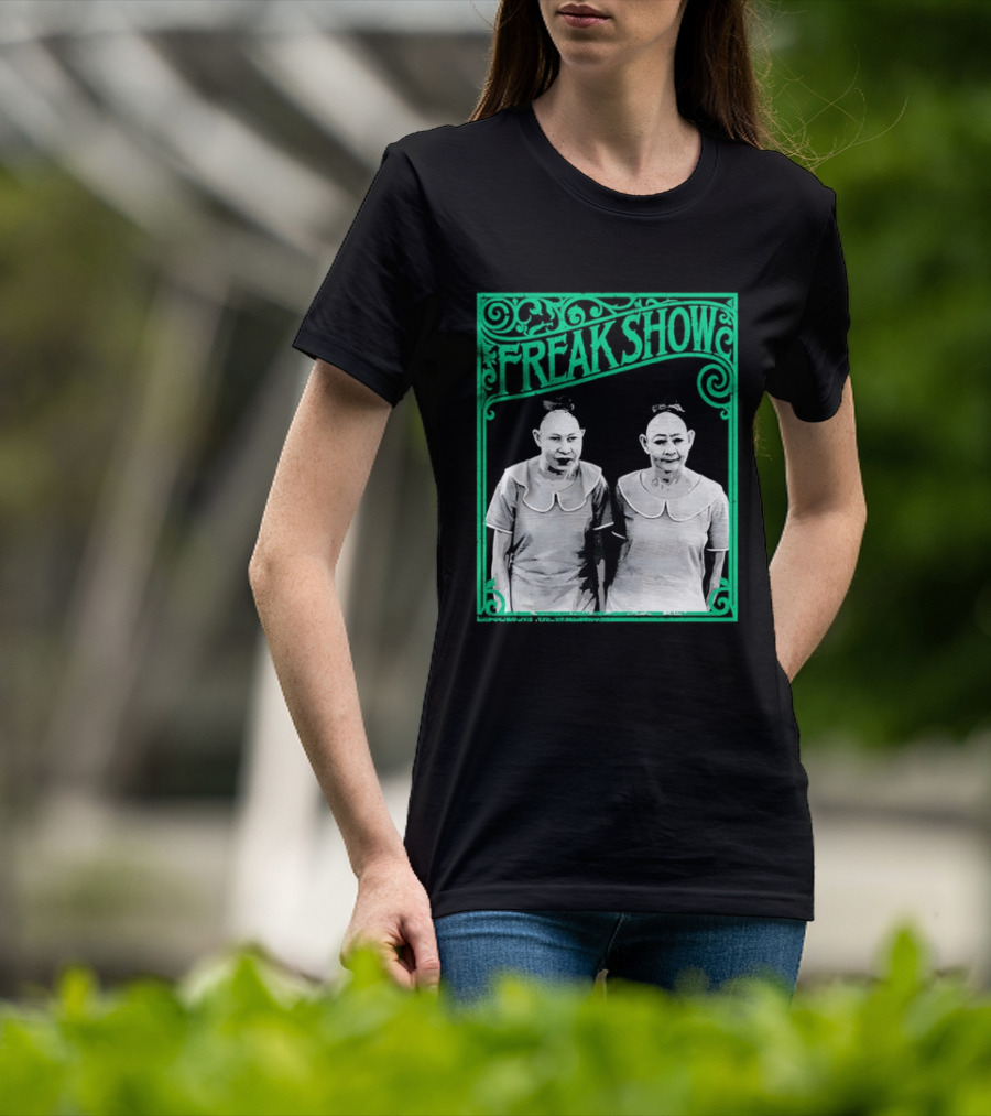 Freak Show Vintage Circus Sideshow Twins T-Shirt