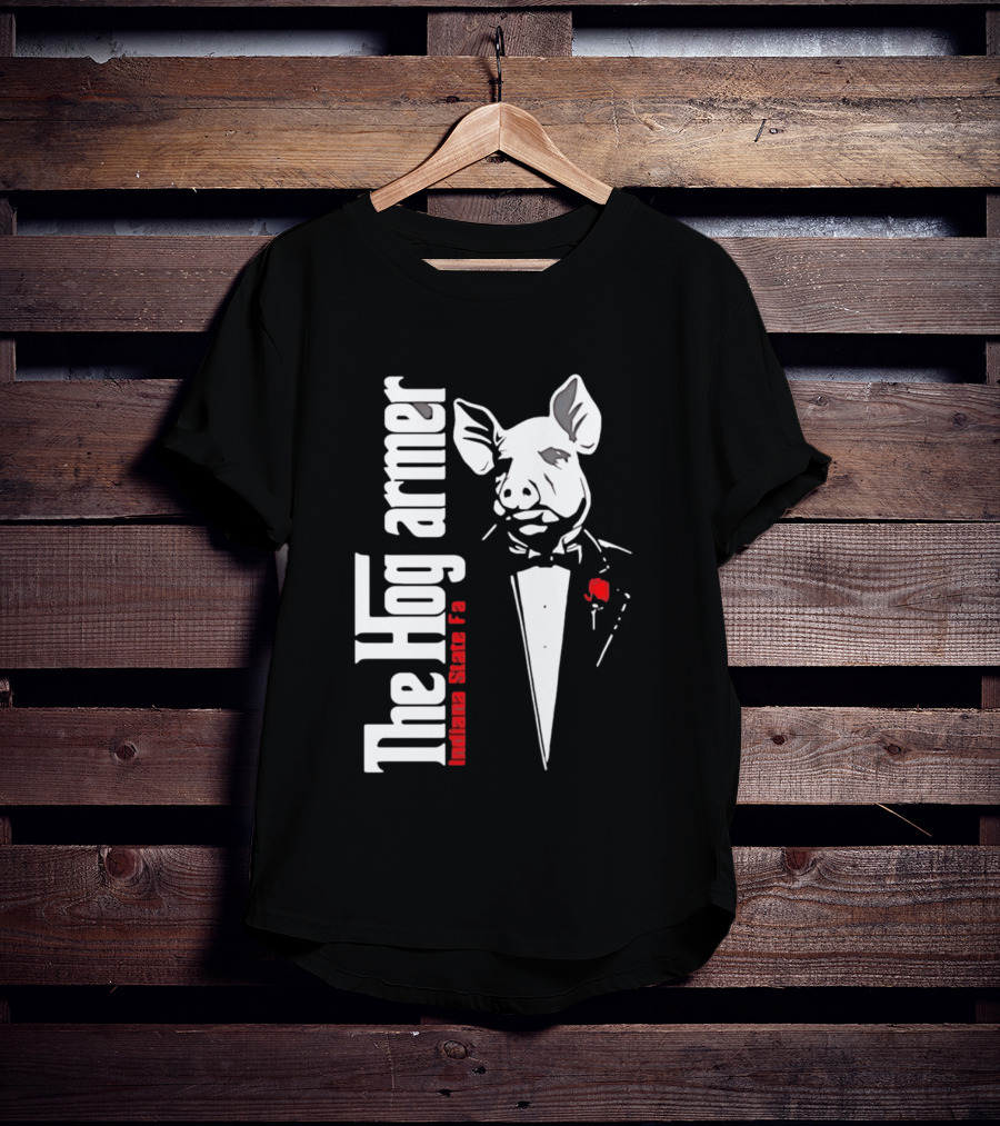 The Hogfarmer Indiana State Fair Pig Tuxedo T-Shirt