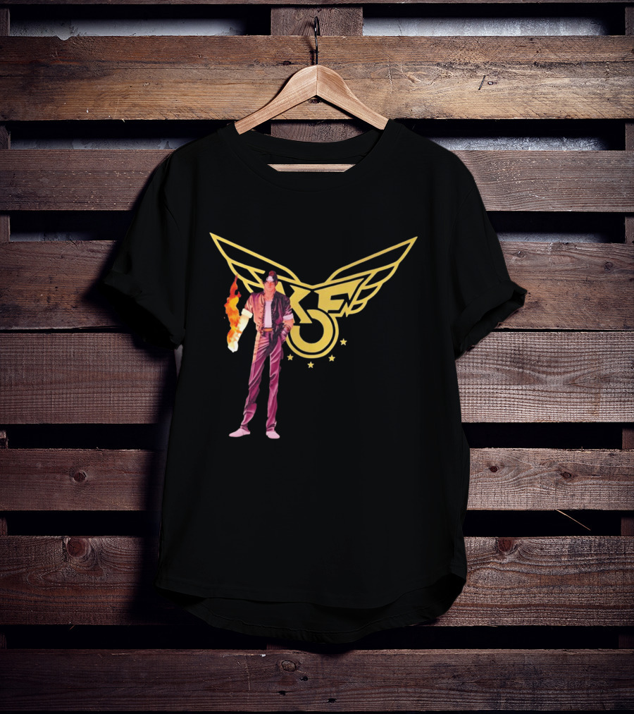 KOF Kyo Kusanagi Fire Power Iconic Wings T-Shirt
