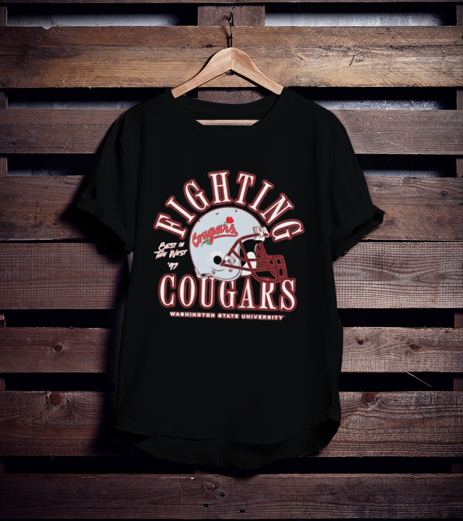 Fighting Cougars Washington State University Best In The West '97 T-Shirt