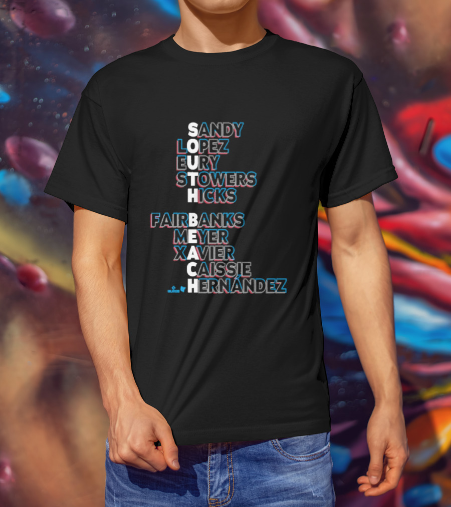Miami Baseball Sandy Lopez Bury Stowers Hicks Fairbanks Meyer Xavier Caissie Hernandez South Beach Names 2026 T-Shirt