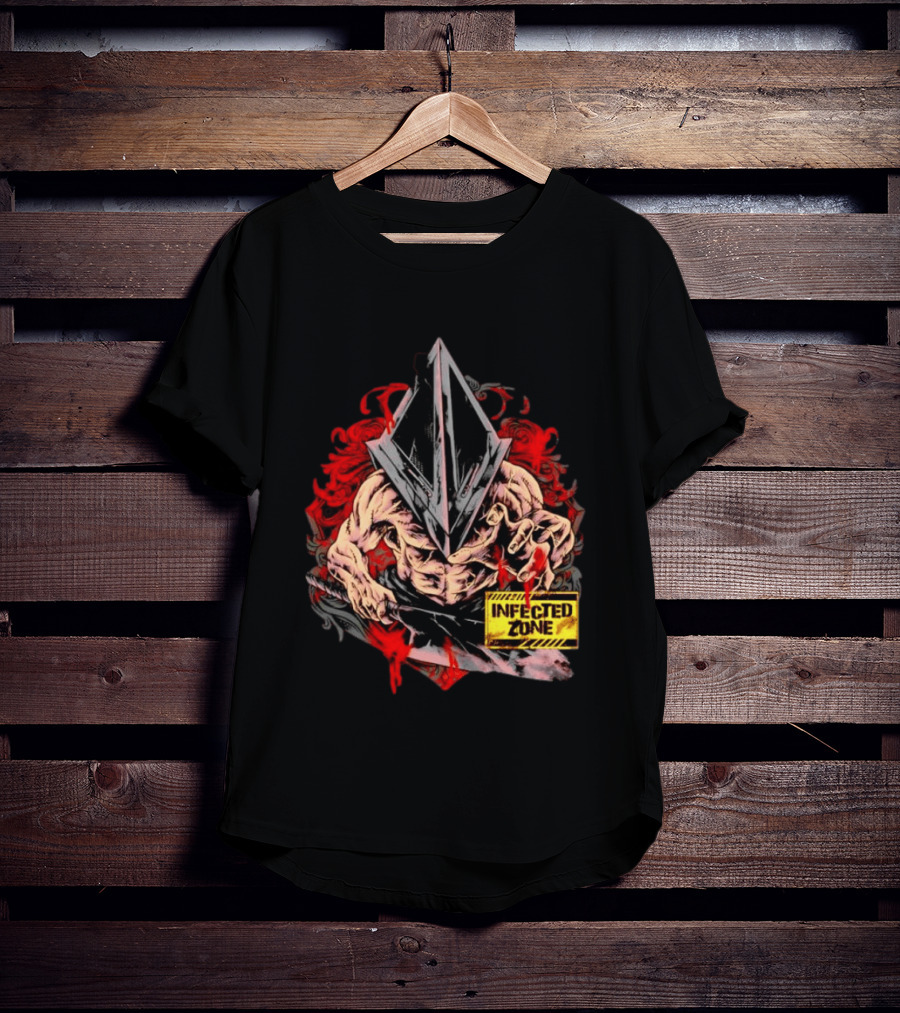 Pyramid Head Silent Hill Infected Zone Horror T-Shirt