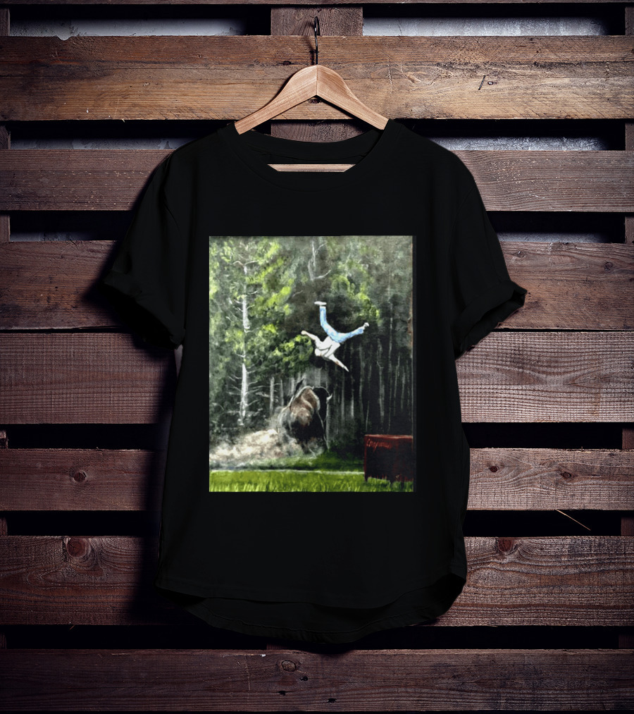 Raccoon Flaming Fart Chaos With Hippo And Unexpected Forest Flip T-Shirt