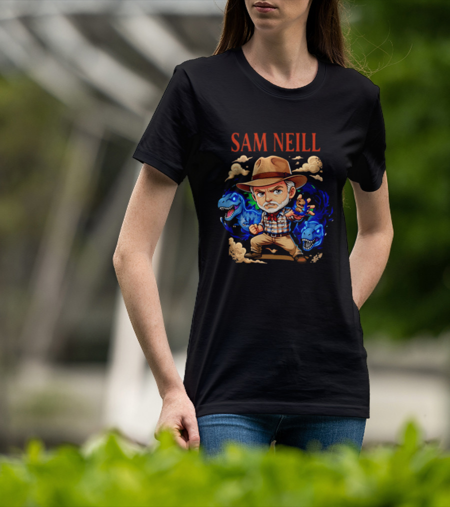 Rest In Peace Sam Neill 1947 2026 Anime Dinosaur Paleontologist Adventure T-Shirt