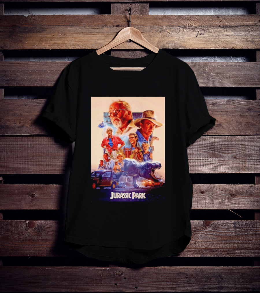 Sam Neill Laura Dern Jeff Goldblum Richard Attenborough Jurassic Park RIP T-Shirt
