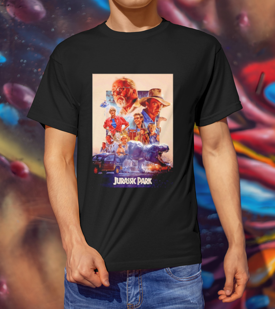 Sam Neill Laura Dern Jeff Goldblum Richard Attenborough Jurassic Park RIP T-Shirt