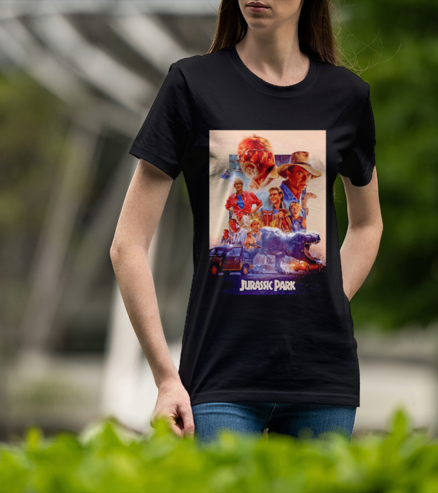 Sam Neill Laura Dern Jeff Goldblum Richard Attenborough Jurassic Park RIP T-Shirt