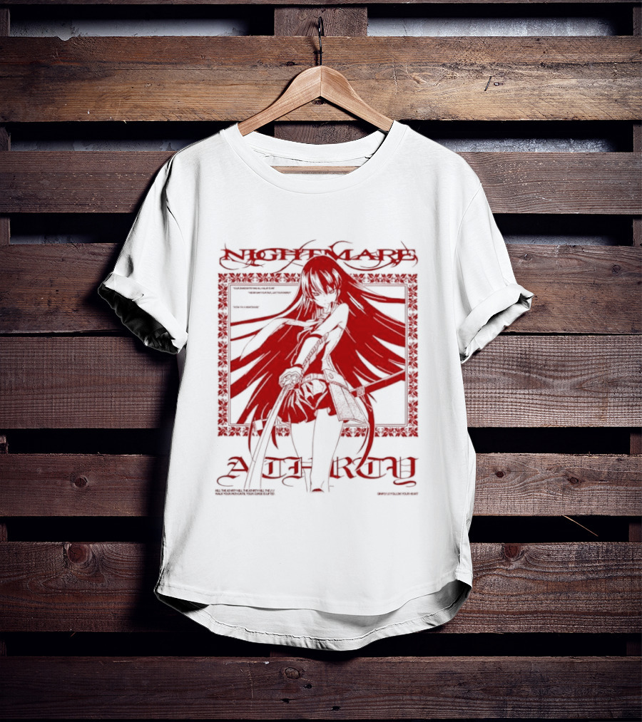 Akame Akame Ga Kill Nightmare Anime Character Grand Entry Red T-Shirt