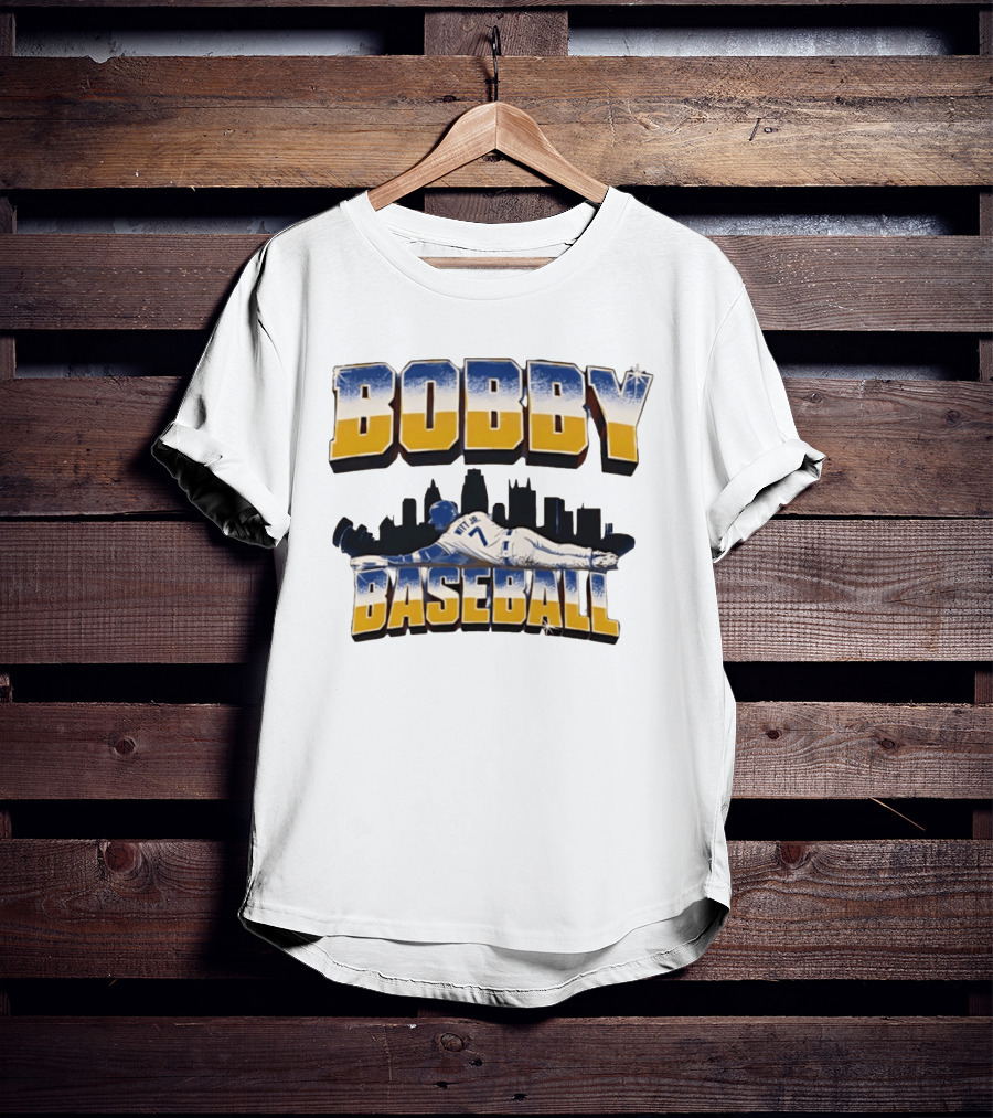 Bobby Baseball Witt Jr. Kansas City Baseball Major League 7 T-Shirt
