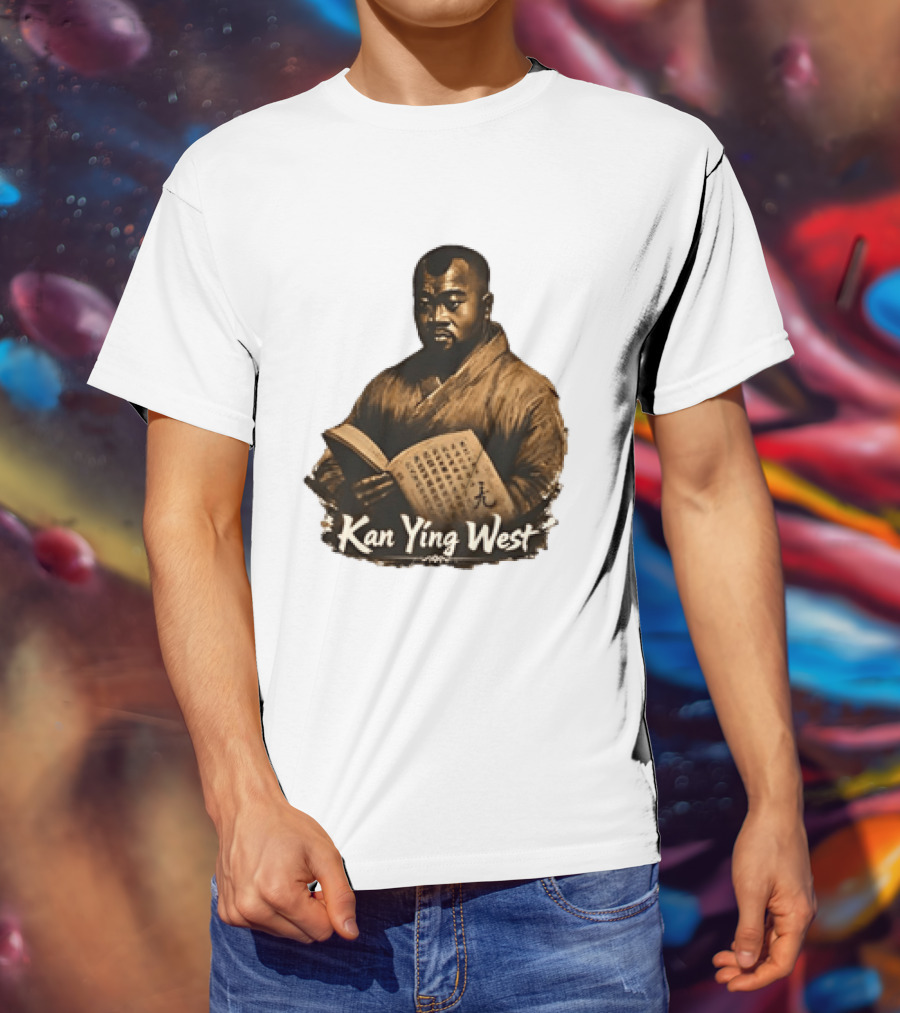 Kan Ying West Book Meme Kanye Mashup T-Shirt