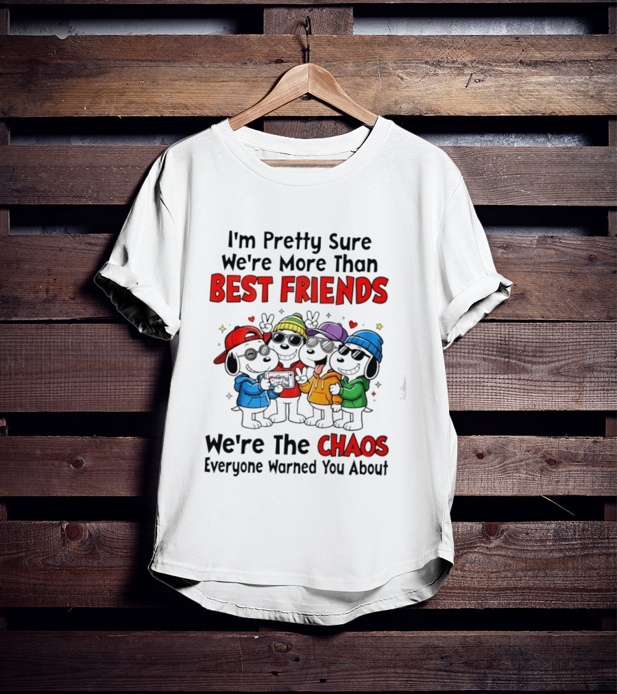 I'm Pretty Sure We're More Than Best Friends We're The Chaos Everyone Warned You About T-Shirt
