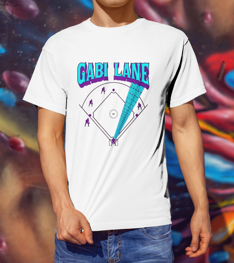 Gabi Lane Home Run Baseball Diamond T-Shirt