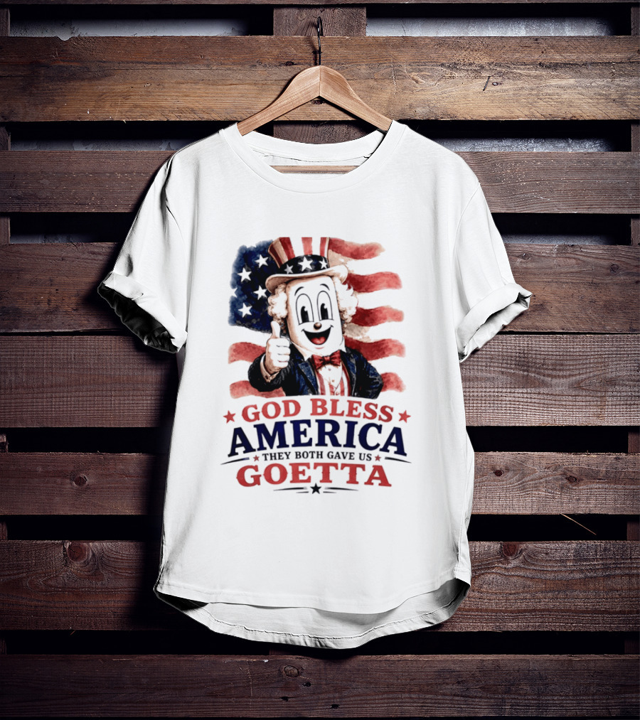 God Bless America They Both Gave Us Goetta USA Flag T-Shirt
