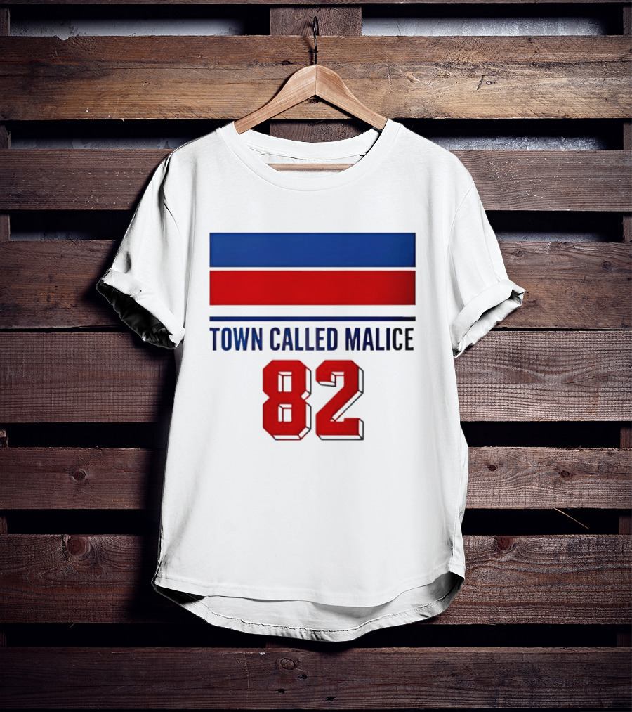 The Jam Town Called Malice 82 Red And Blue Bars T-Shirt