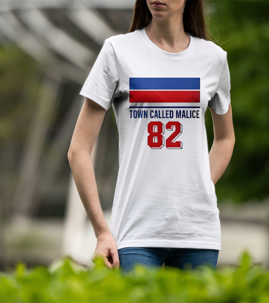 The Jam Town Called Malice 82 Red And Blue Bars T-Shirt