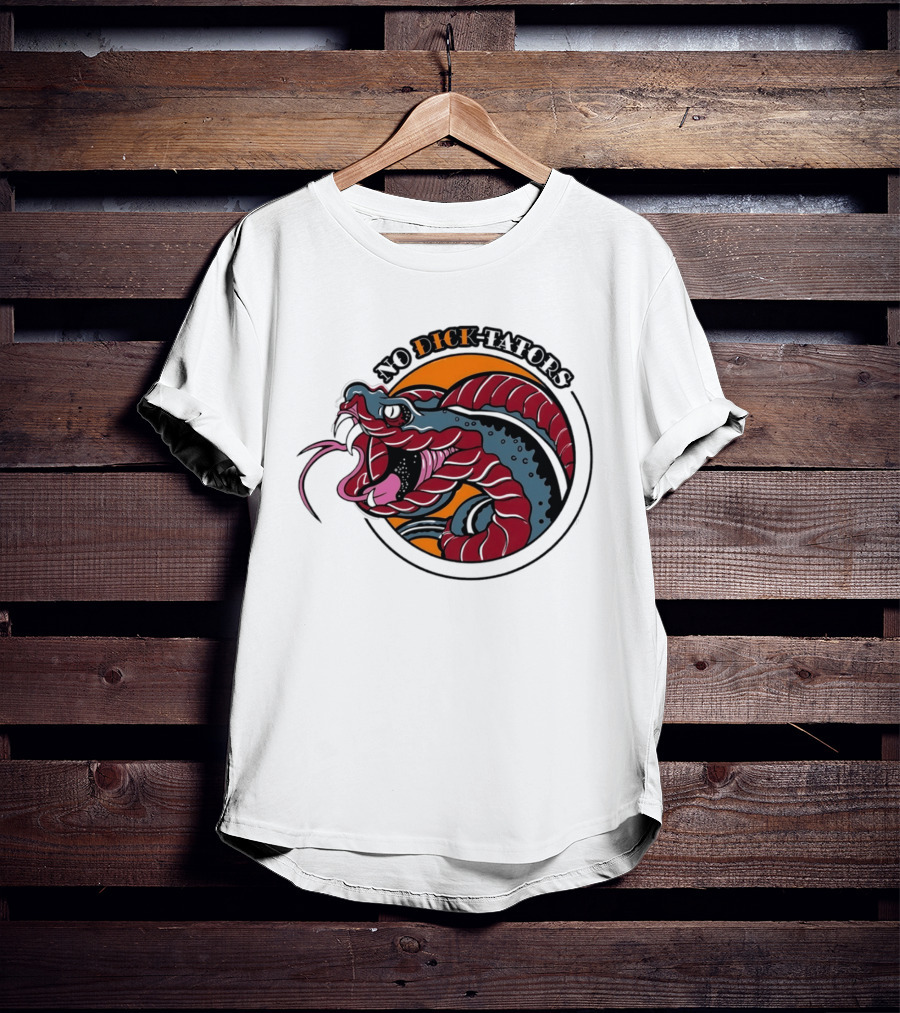 No Dictators Political Satire Snake T-Shirt