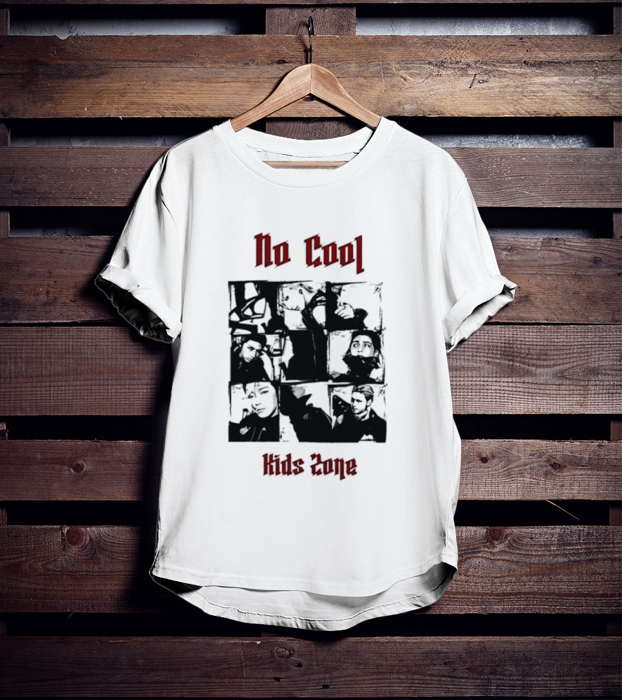 No Cool Kids Zone Photo Collage T-Shirt