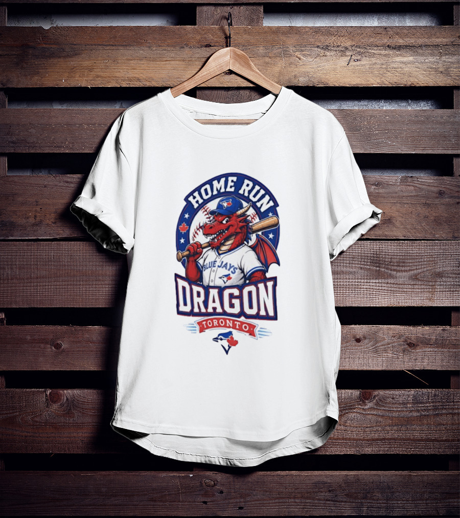 Toronto Blue Jays Home Run Dragon Baseball Toronto T-Shirt