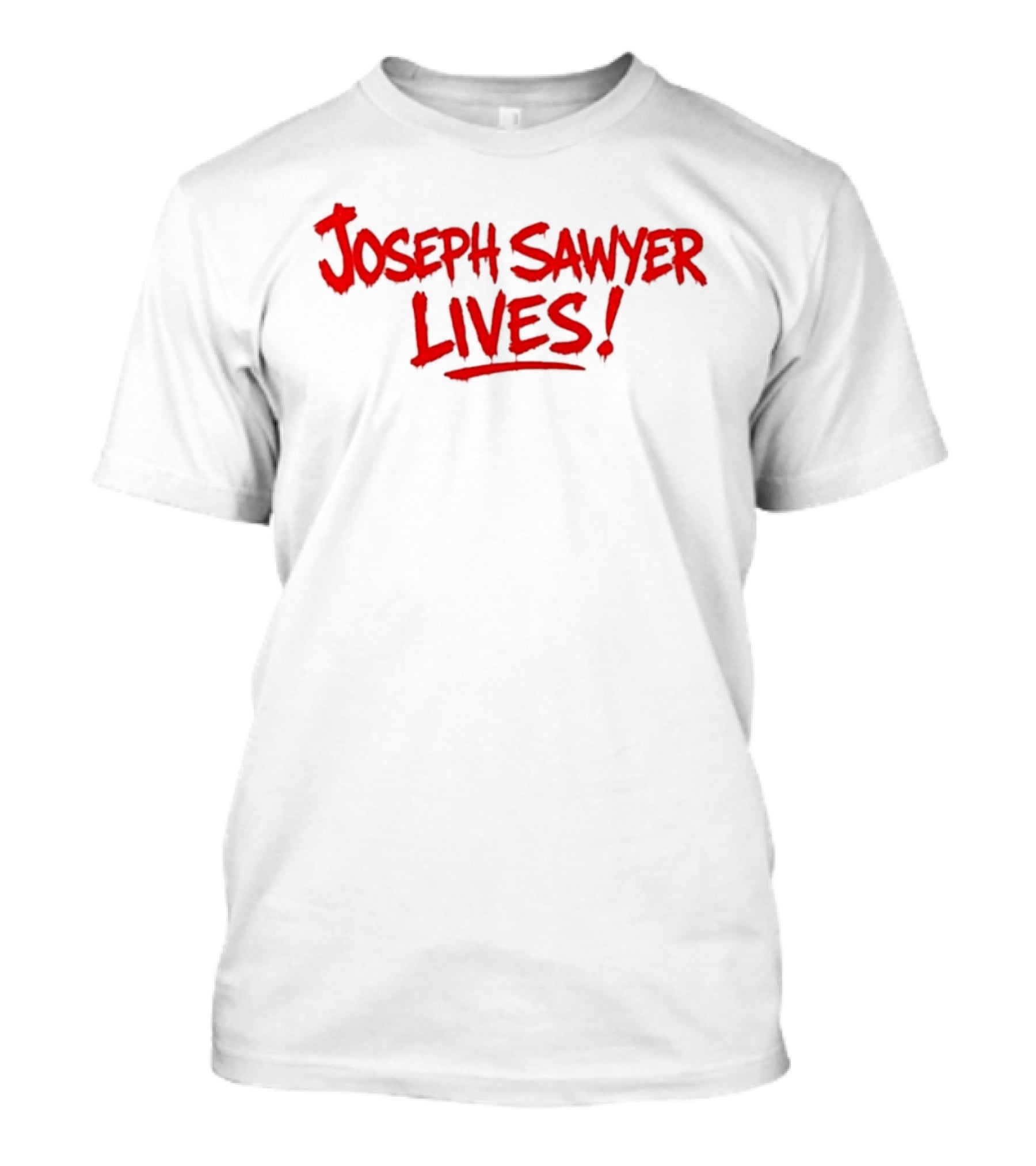 Joseph Sawyer Lives Bold Red T-Shirt