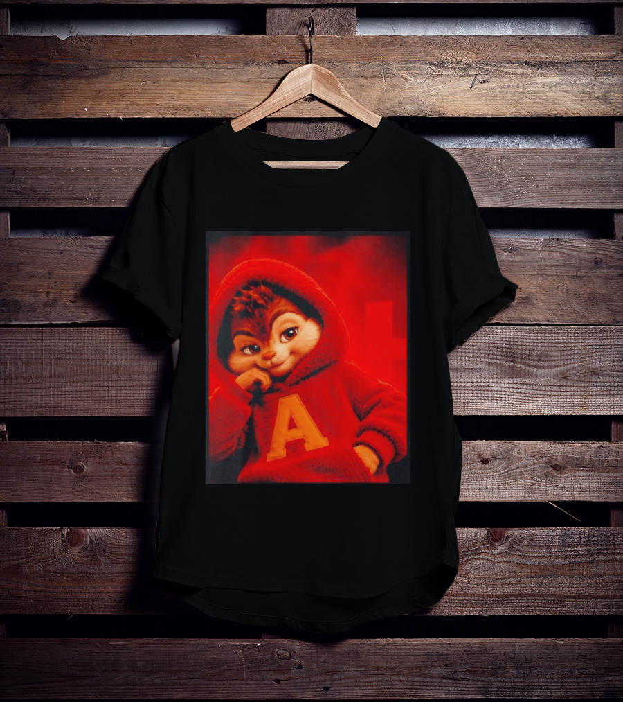 Alvin And The Chipmunks Red A Letter T-Shirt