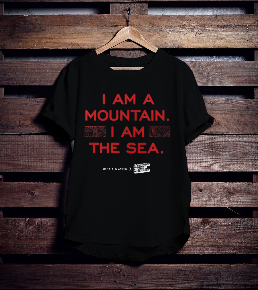 Biffy Clyro I Am A Mountain I Am The Sea CALM Lifelines Collaboration T-Shirt