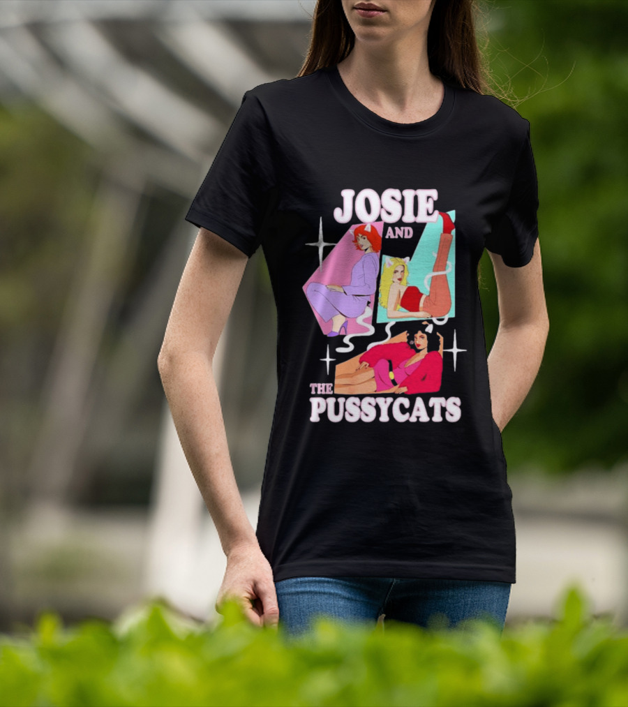 Josie And The Pussycats Valerie Brown Melody Valentine Vintage Cartoon Fashion T-Shirt