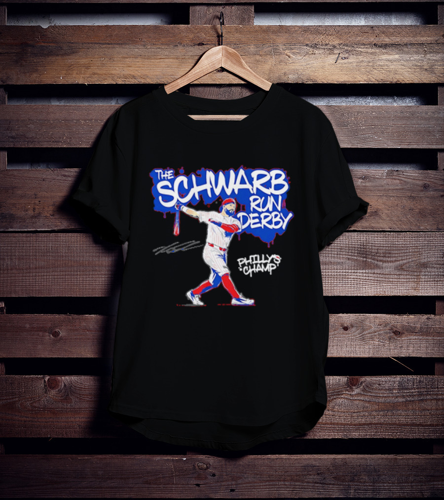 The Schwarb Run Derby Kyle Schwarber Philadelphia Phillies T-Shirt