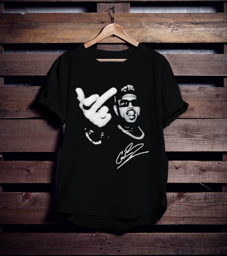 Chris Brown Middle Finger CB Signature T-Shirt