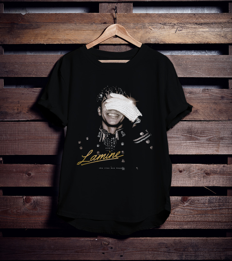 Lamine Camara Sparkling Diamond Glove The Rise Has Begun T-Shirt
