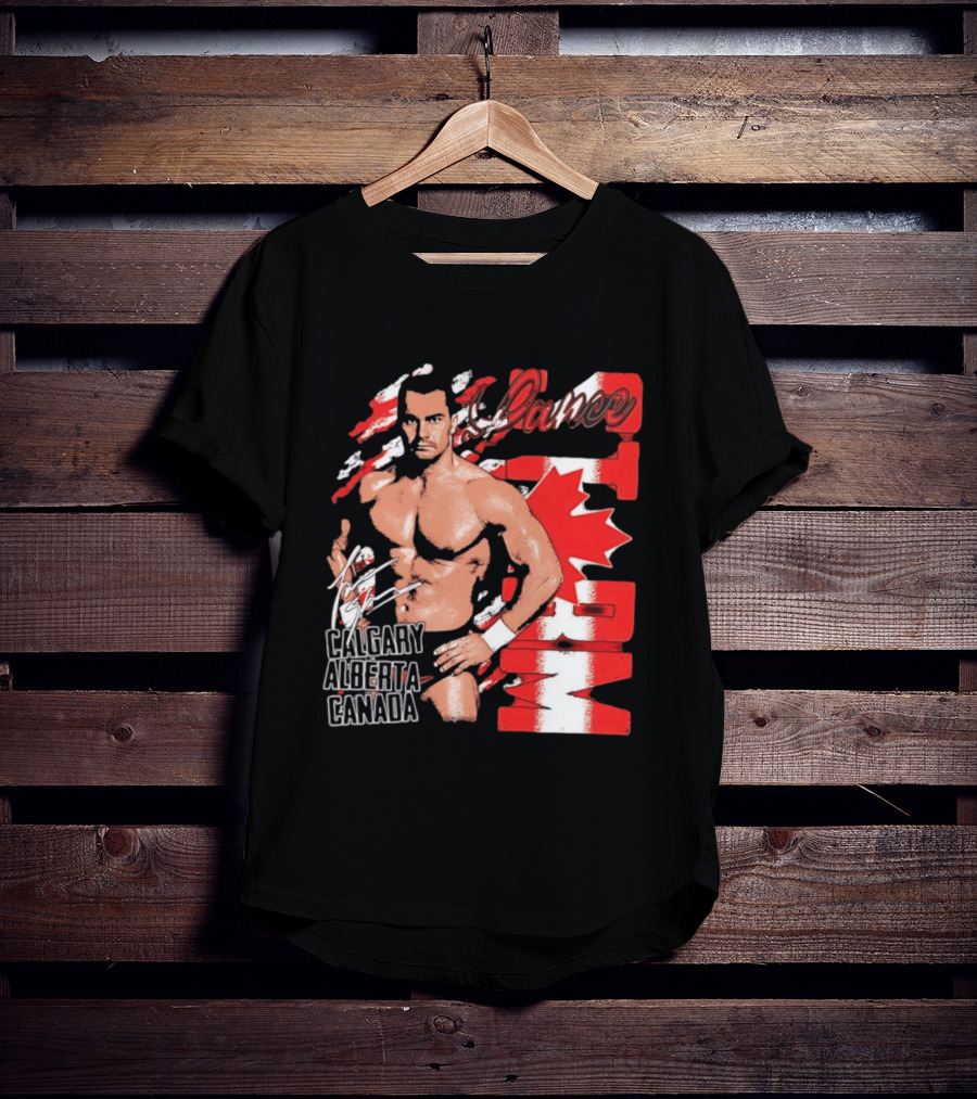 Lance Storm Calgary Alberta Canada Wrestling Icon Red Maple Leaf T-Shirt