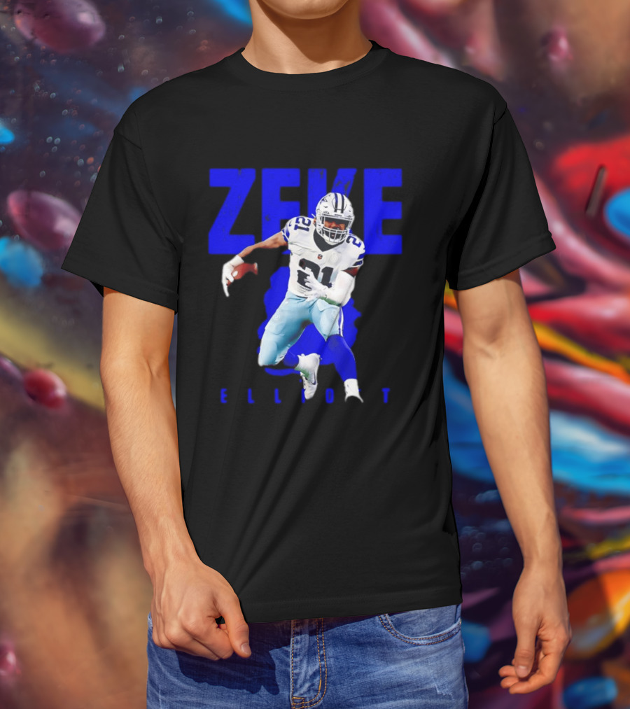 Dallas Cowboys Ezekiel Elliott Running Zeke 21 T-Shirt