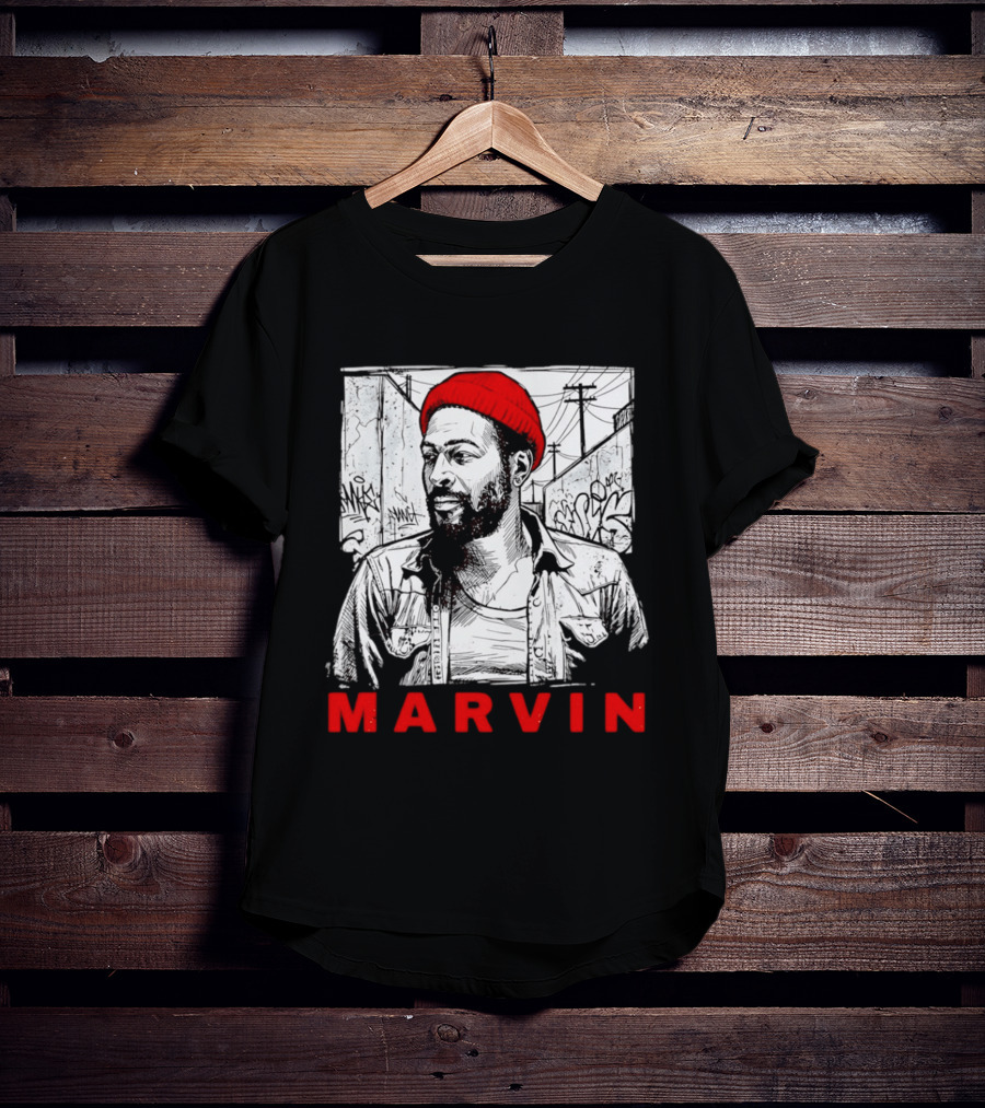Marvin Gaye Urban Graffiti Style R&B Legend T-Shirt