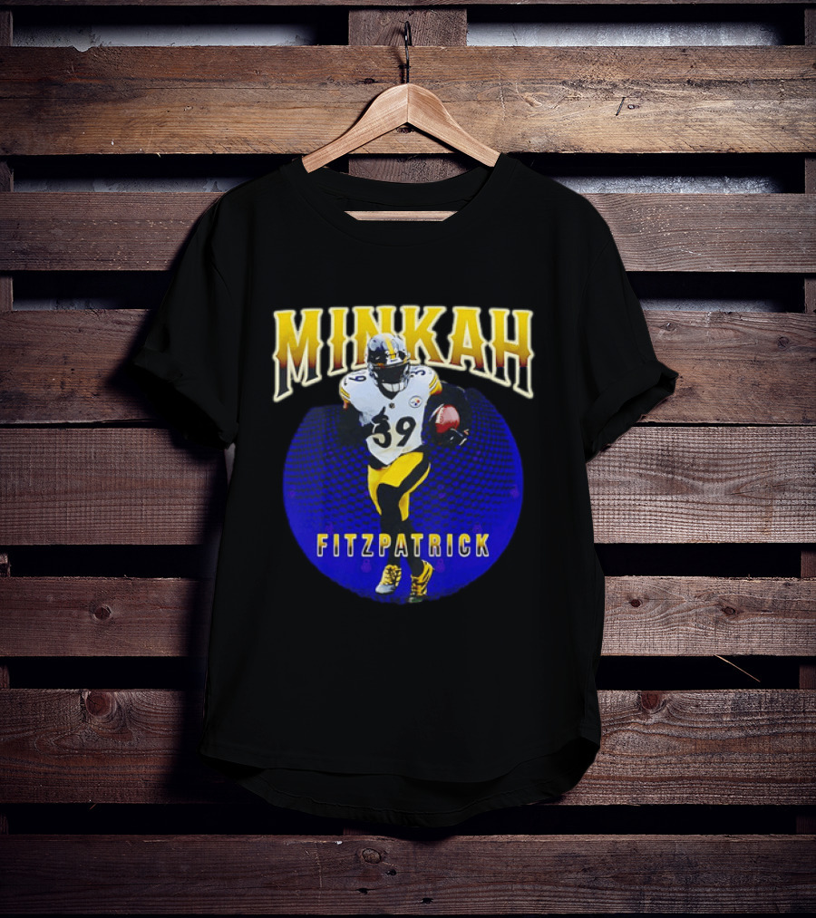 Minkah Fitzpatrick Steelers Number 39 Running Football T-Shirt