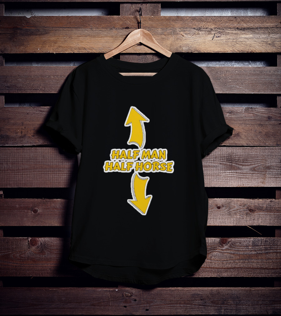 Half Man Half Horse Centaur Mythology Yellow Arrows T-Shirt
